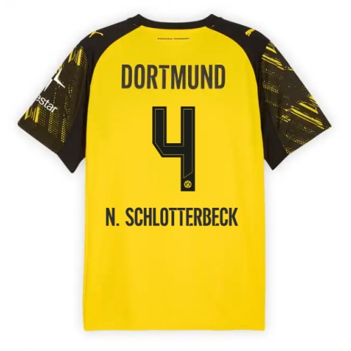 Billige Fotballdrakt Borussia Dortmund Nico Schlotterbeck #4 Replika Hjemmedrakt 2025-26 Kortermet Billige Fotballdrakt Borussia Dortmund Nico Schlotterbeck #4 Replika Hjemmedrakt 2025-26 Kortermet